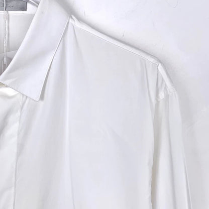 Dior Embroidered White Long Sleeve Shirt