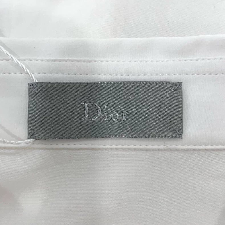 Dior Embroidered White Long Sleeve Shirt
