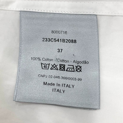 Dior Embroidered White Long Sleeve Shirt