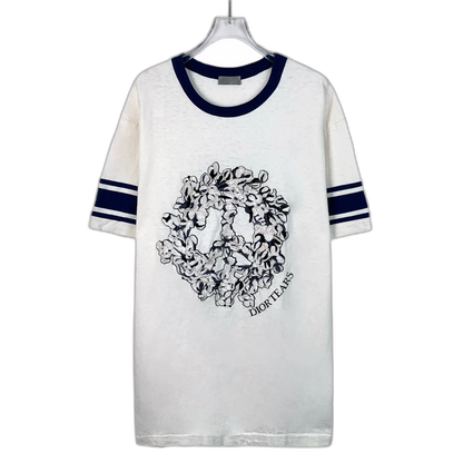 Dior Embroidered Logo Cotton T-Shirt
