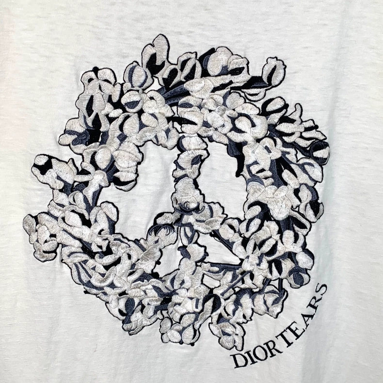 Dior Embroidered Logo Cotton T-Shirt
