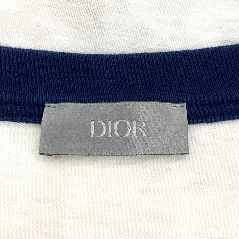 Dior Embroidered Logo Cotton T-Shirt