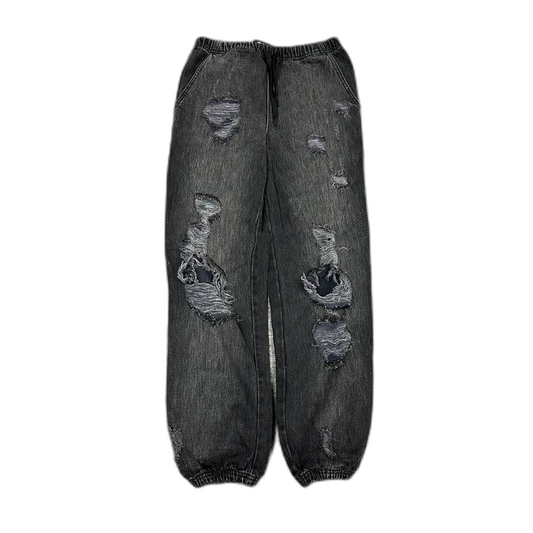 Distressed Wash Denim Pants by Alexander Wang