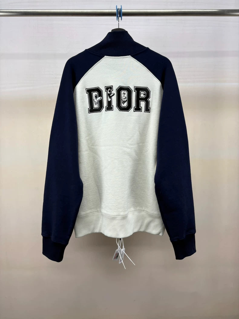 Dior Embroidered Logo Zip Jacket XXL
