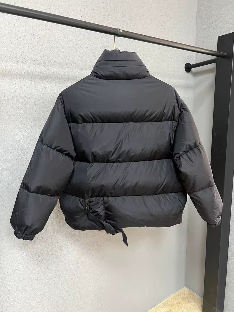 Prada Puffer Jacket with Triangle Logo Pocket