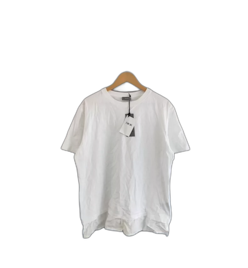 White Short Sleeve Dior Shirt