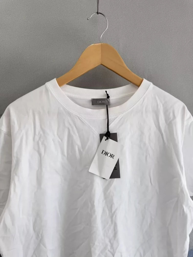 White Short Sleeve Dior Shirt
