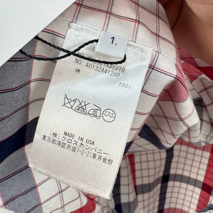 Thom Browne Red White Plaid Shirt-yf