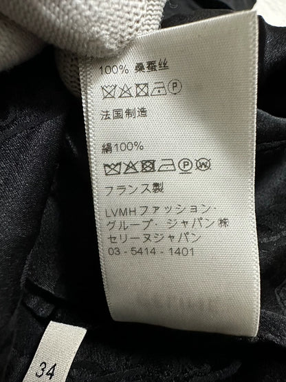 Celine Black Silk Long Dress-yf