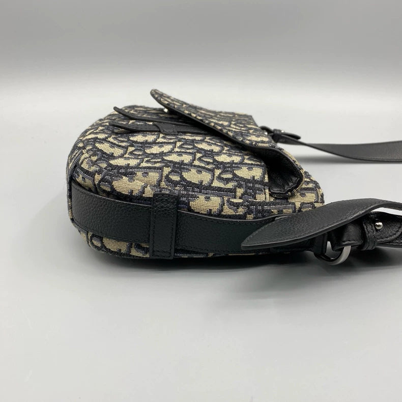 Dior Saddle Oblique Embroidered Handbag