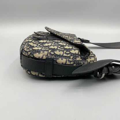 Dior Saddle Oblique Embroidered Handbag