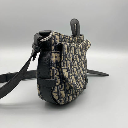 Dior Saddle Oblique Embroidered Handbag