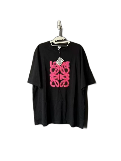 Loewe Fluorescent Pink Short Sleeve Shirt