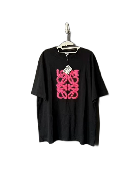 Loewe Fluorescent Pink Short Sleeve Shirt