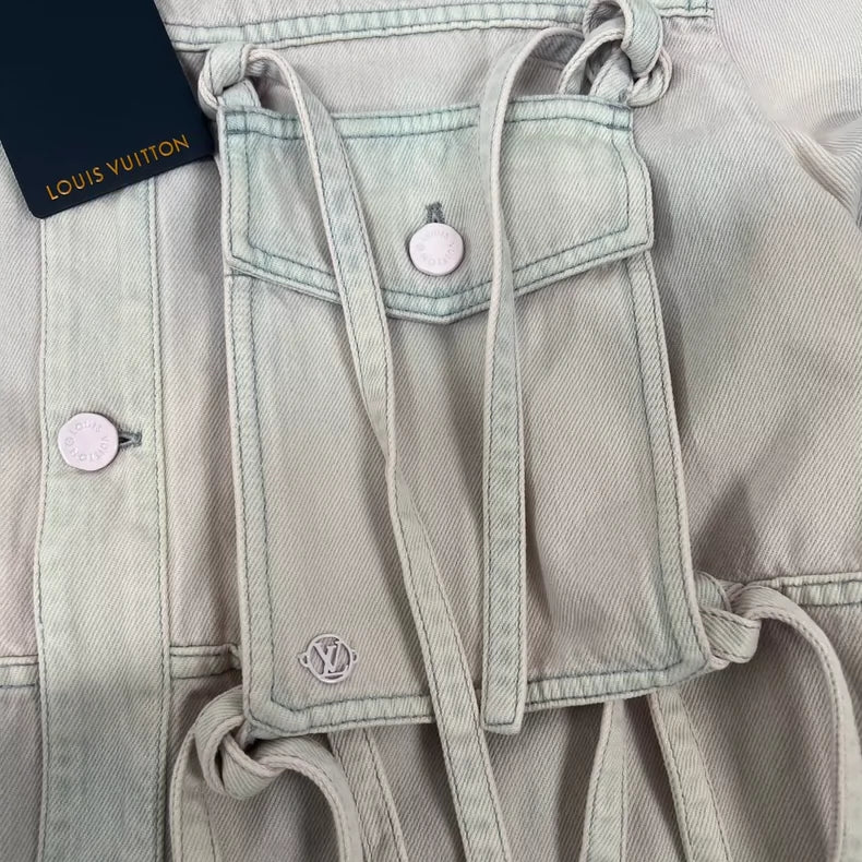 Louis Vuitton Dirty Pink Denim Jacket M