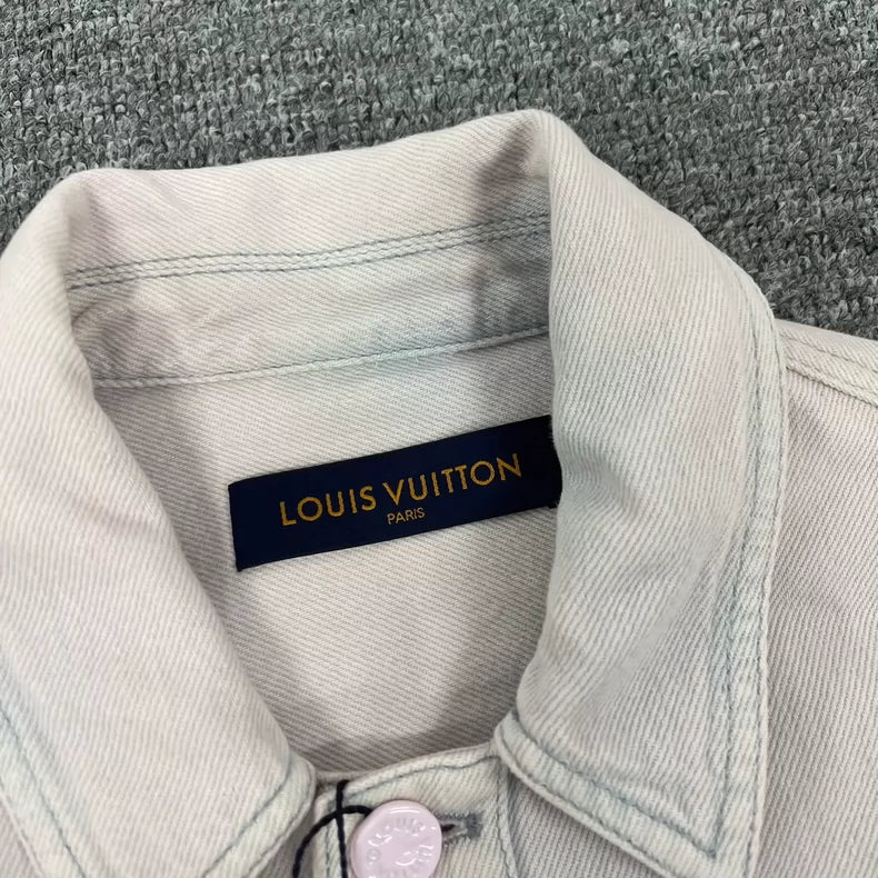 Louis Vuitton Dirty Pink Denim Jacket M