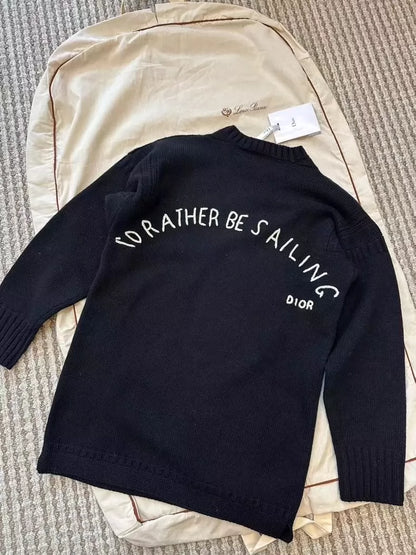 DIOR solid color sweater-zp