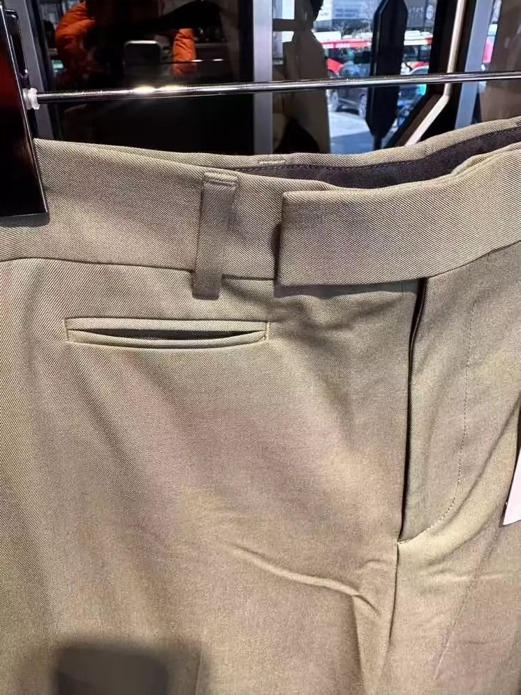 DIOR army green wool trousers-zp