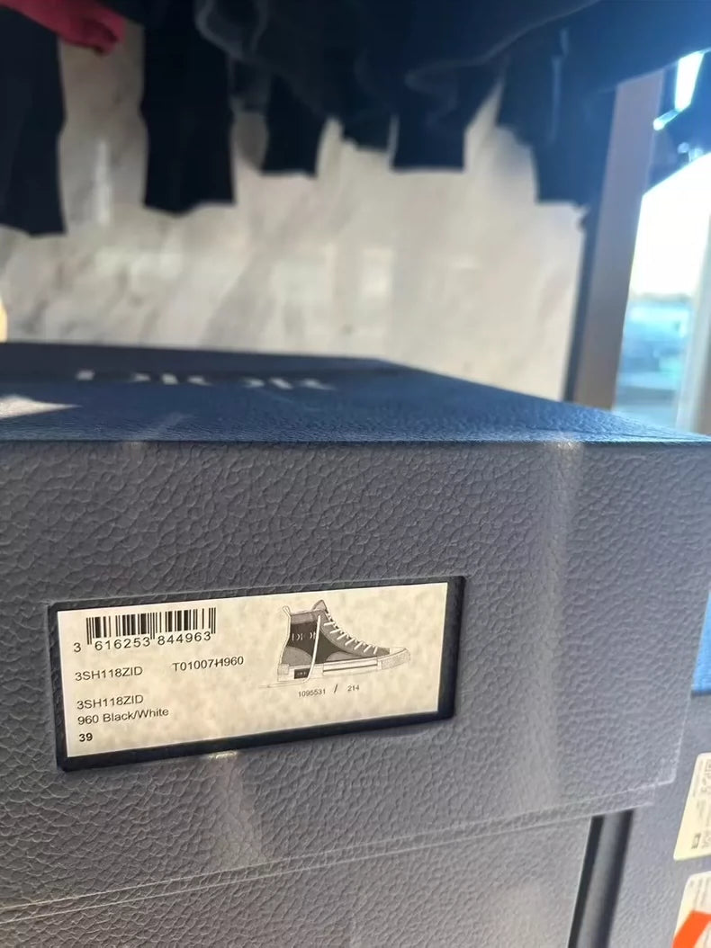 DIOR embroidered LOGO high tops-zp