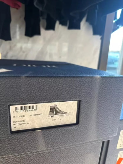 DIOR embroidered LOGO high tops-zp