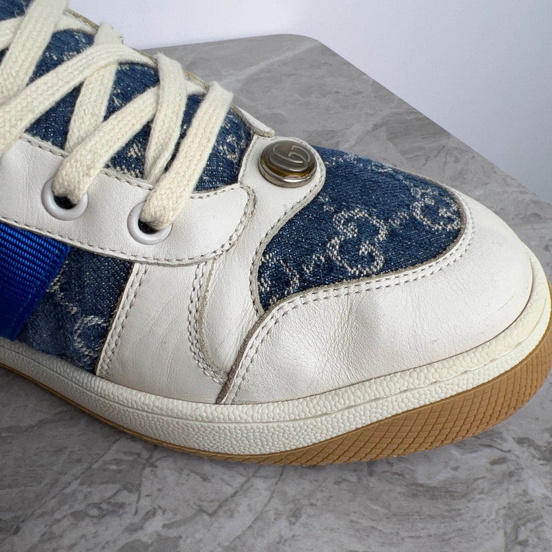 Gucci Screener Denim Series Stylish Sneakers 0079