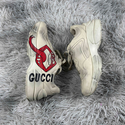 Gucci Rhyton Leather Casual Sneakers for Men 0079
