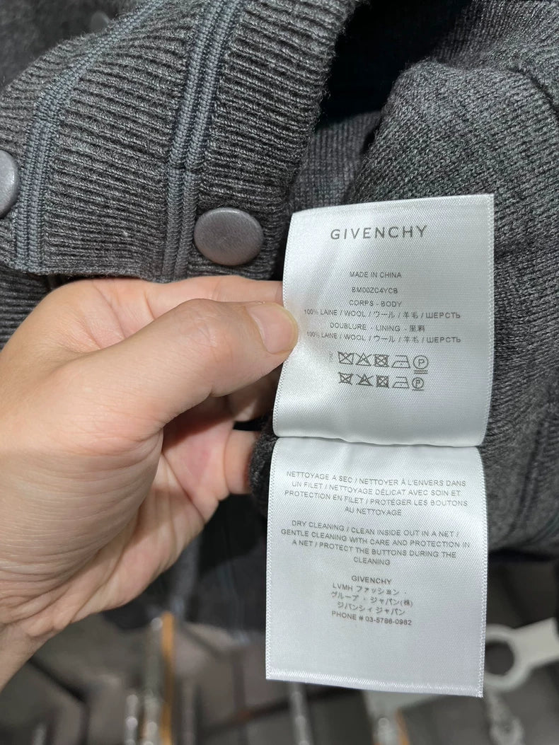 Givenchy Grey Wool Jacket in Excellent Condition
