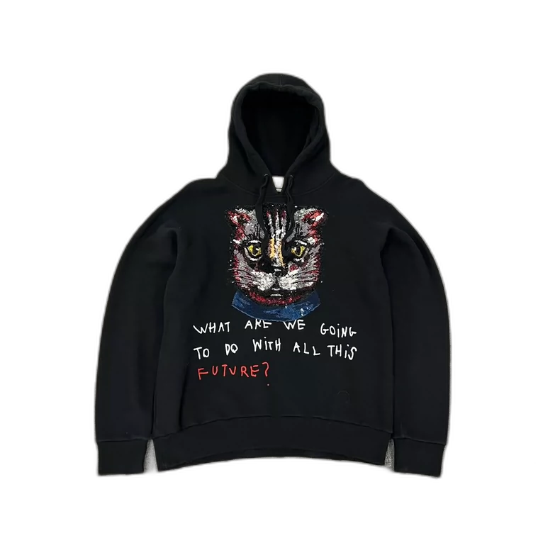 Gucci Cat Hoodie with Sequins