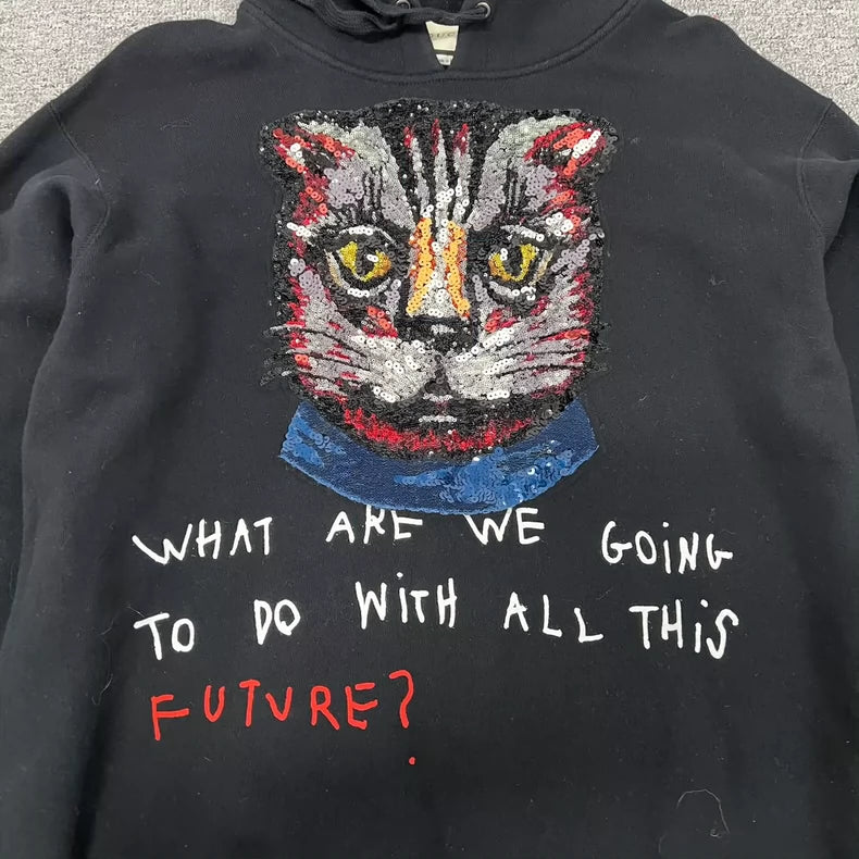 Gucci Cat Hoodie with Sequins