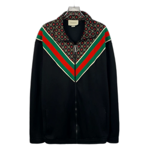 Gucci Black Logo Star Zip Jacket XL