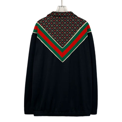 Gucci Black Logo Star Zip Jacket XL