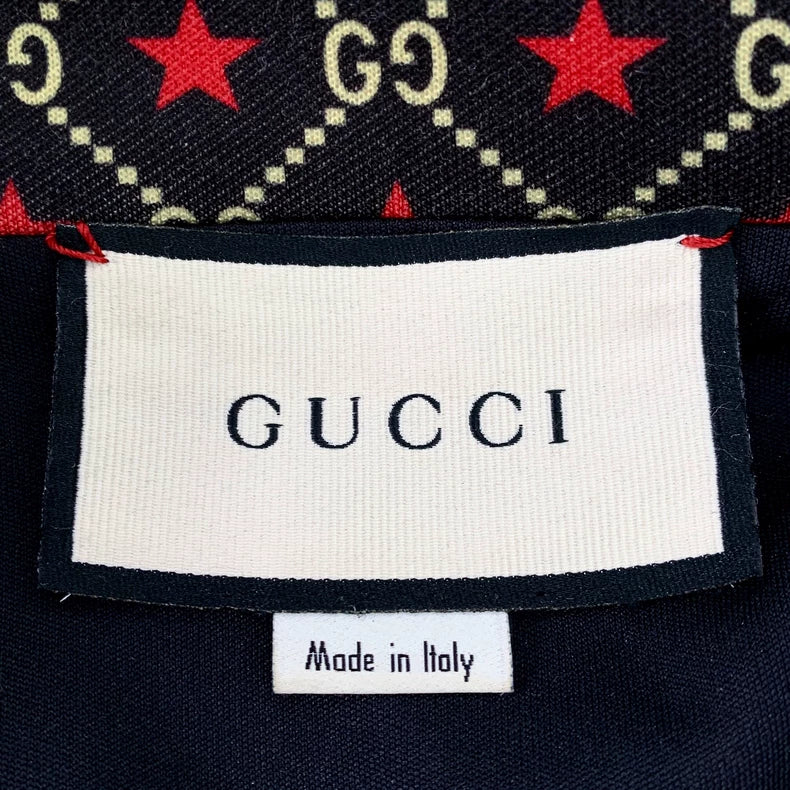 Gucci Black Logo Star Zip Jacket XL