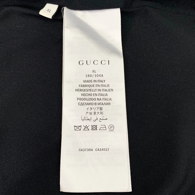 Gucci Black Logo Star Zip Jacket XL