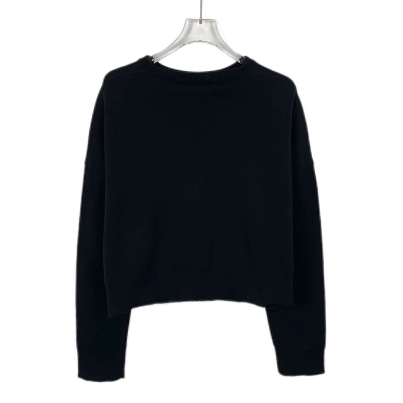 maxmara Black Logo Knit Sweater