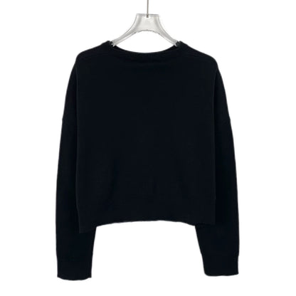 maxmara Black Logo Knit Sweater