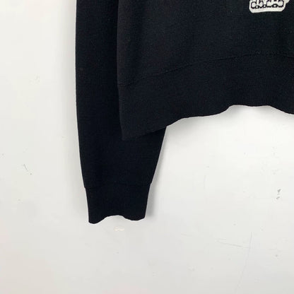maxmara Black Logo Knit Sweater