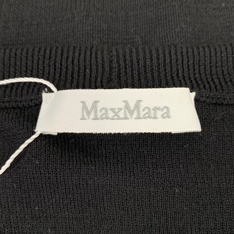 maxmara Black Logo Knit Sweater