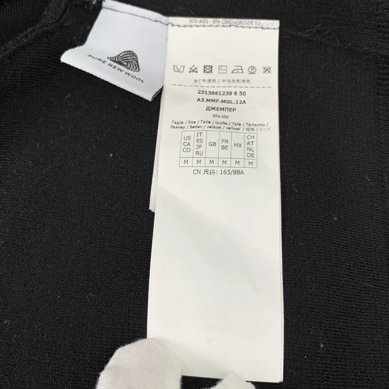 maxmara Black Logo Knit Sweater