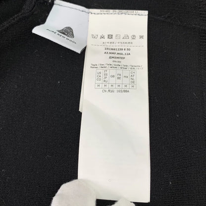 maxmara Black Logo Knit Sweater