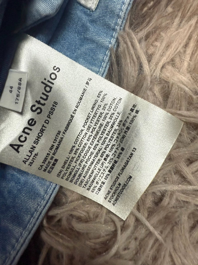 Acne Studios Washed Denim Shorts