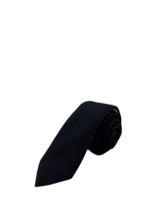 Dior Black Logo Print Silk Tie 150cm