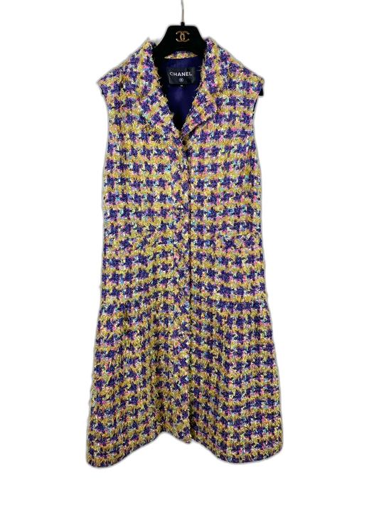 Chanel 22A Handmade Tweed Vest Dress