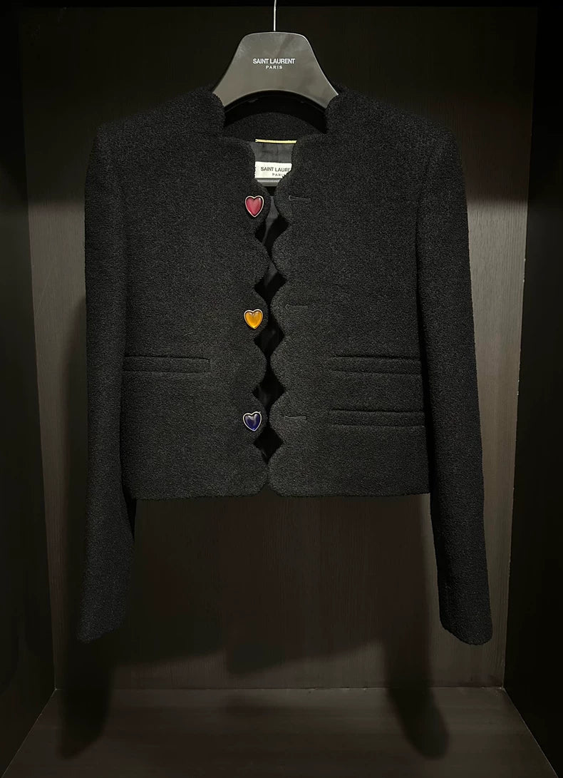 Saint Laurent Love Heart Jacket Women's