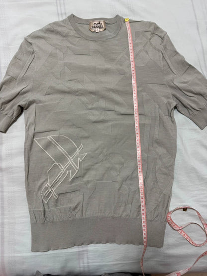Hermes Short Sleeve Knit Top-yf