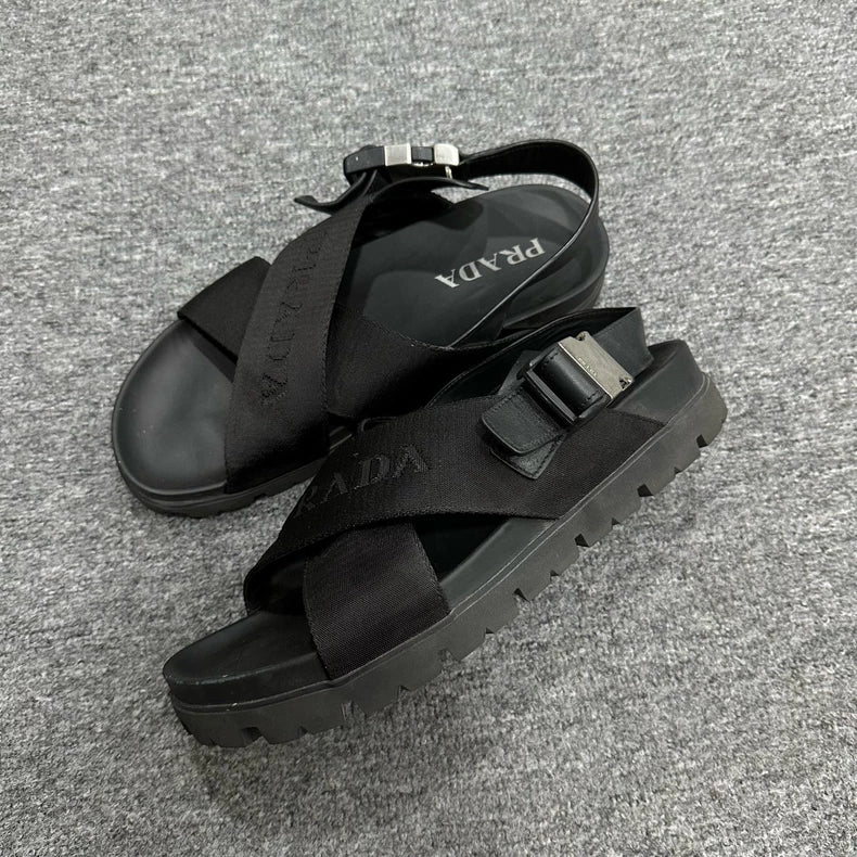 Prada Functional Buckle Sandals