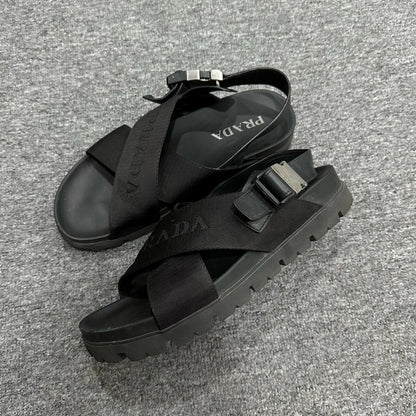 Prada Functional Buckle Sandals
