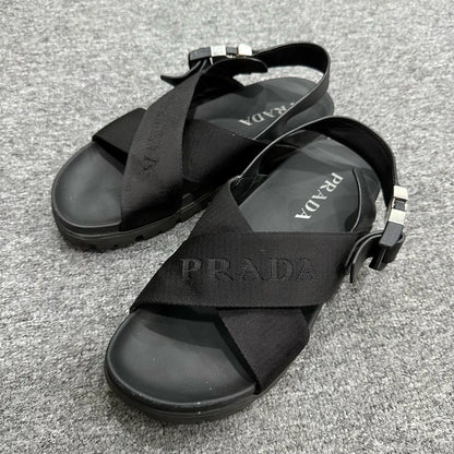 Prada Functional Buckle Sandals