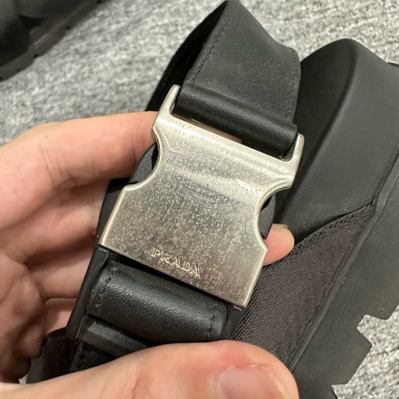 Prada Functional Buckle Sandals