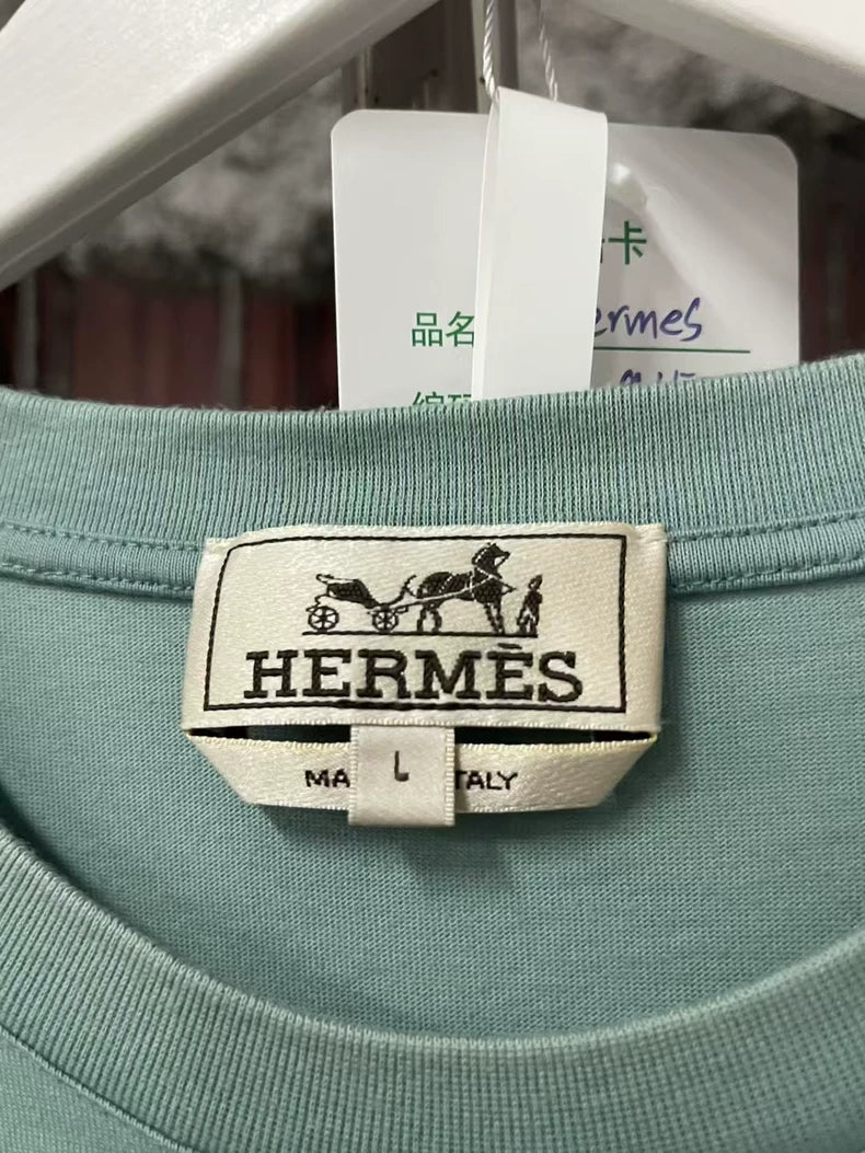 Hermes Short Sleeve Horse Print T-Shirt