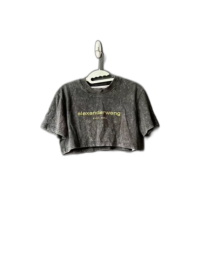 Alexander Wang Short Sleeve Crop Top